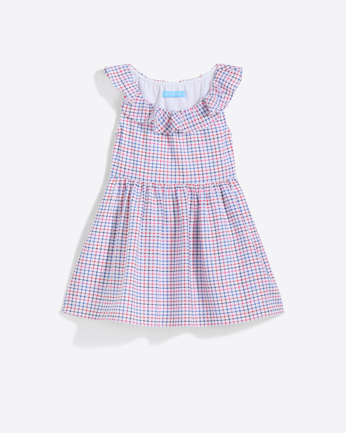 Draper James Stitched Grid Girls Ruffle Dress | Kids Dresses by Draper James