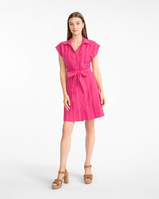 Draper James Pink Trisha Mini Shirtdress