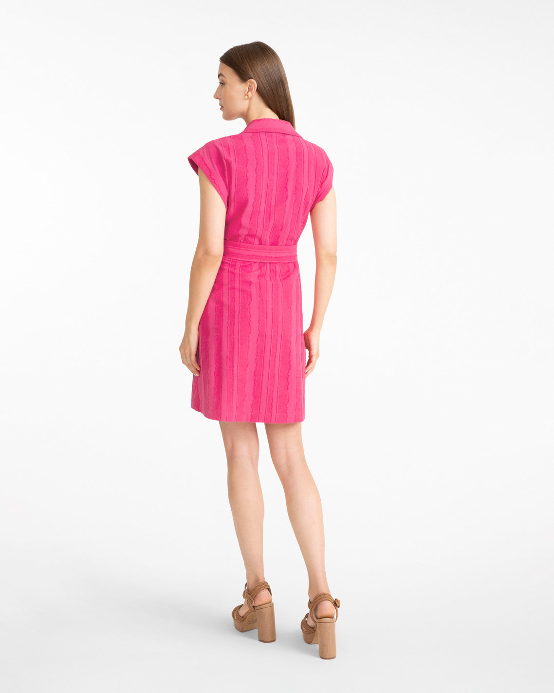 Draper James Pink Trisha Mini Shirtdress