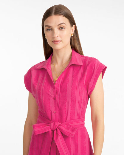 Draper James Pink Trisha Mini Shirtdress