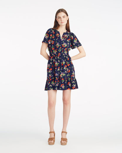 Draper James Cherry Blossom Wilson Mini Dress in Cherry Blossom