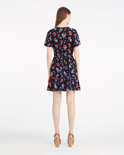 Draper James Cherry Blossom Wilson Mini Dress in Cherry Blossom