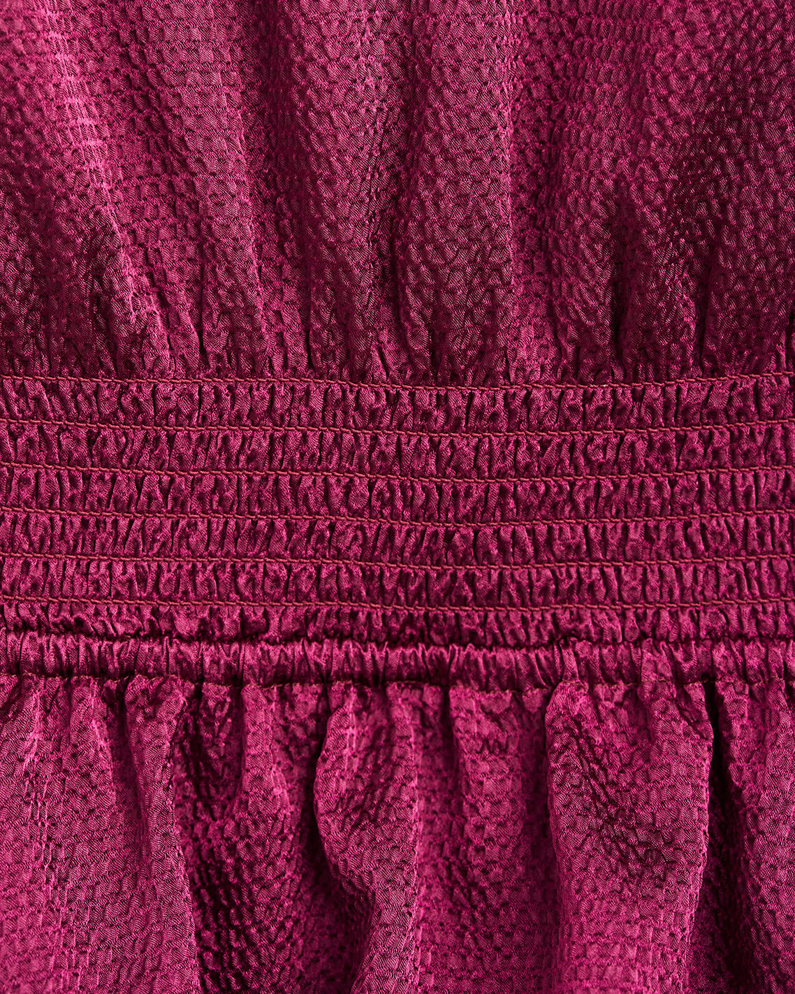 Draper James Raspberry Pink Alana Tiered Dress in Hammered Satin