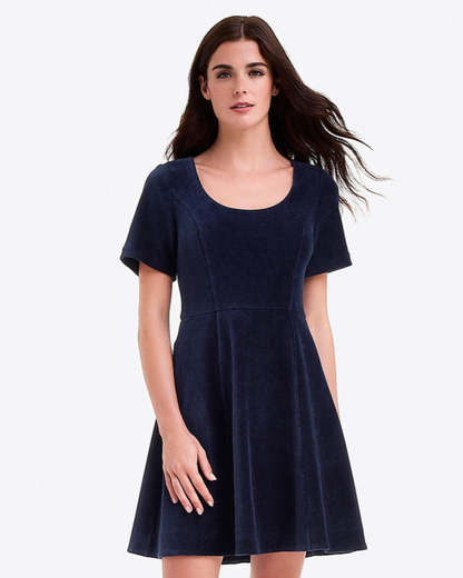 Draper James Nassau Navy Mae Love Circle Dress