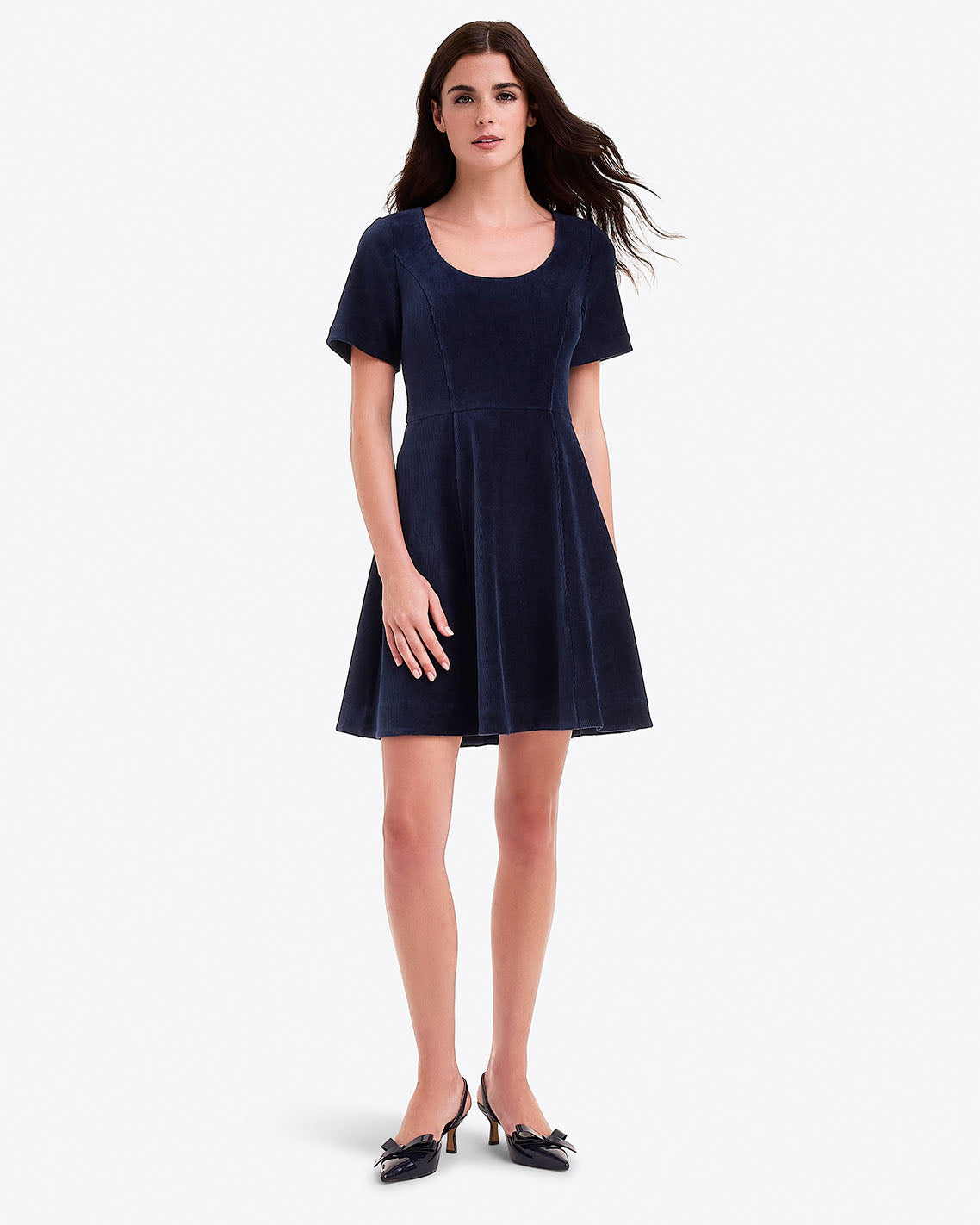 Draper James Nassau Navy Mae Love Circle Dress