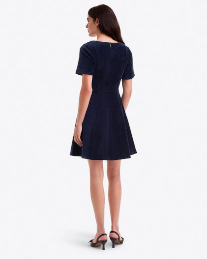 Draper James Nassau Navy Mae Love Circle Dress