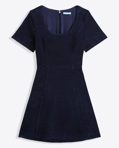 Draper James Nassau Navy Mae Love Circle Dress