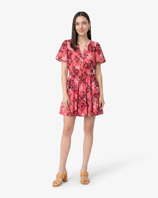 Draper James Spring Floral Wilson Mini Dress in Spring Floral