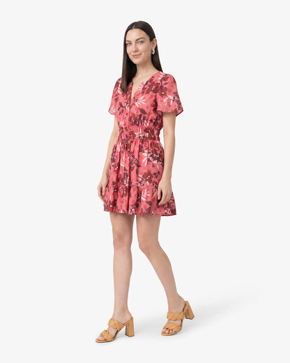 Draper James Spring Floral Wilson Mini Dress in Spring Floral