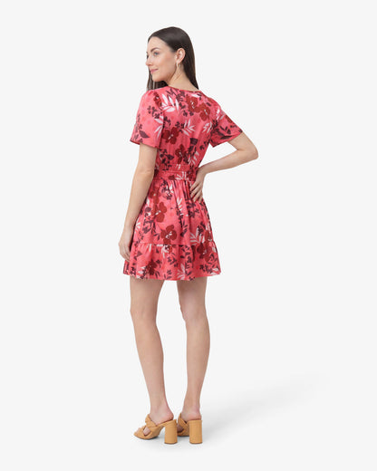 Draper James Spring Floral Wilson Mini Dress in Spring Floral