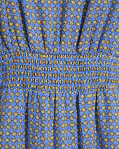 Draper James Blue Dots Gabby Mini Dress in Blue Dots