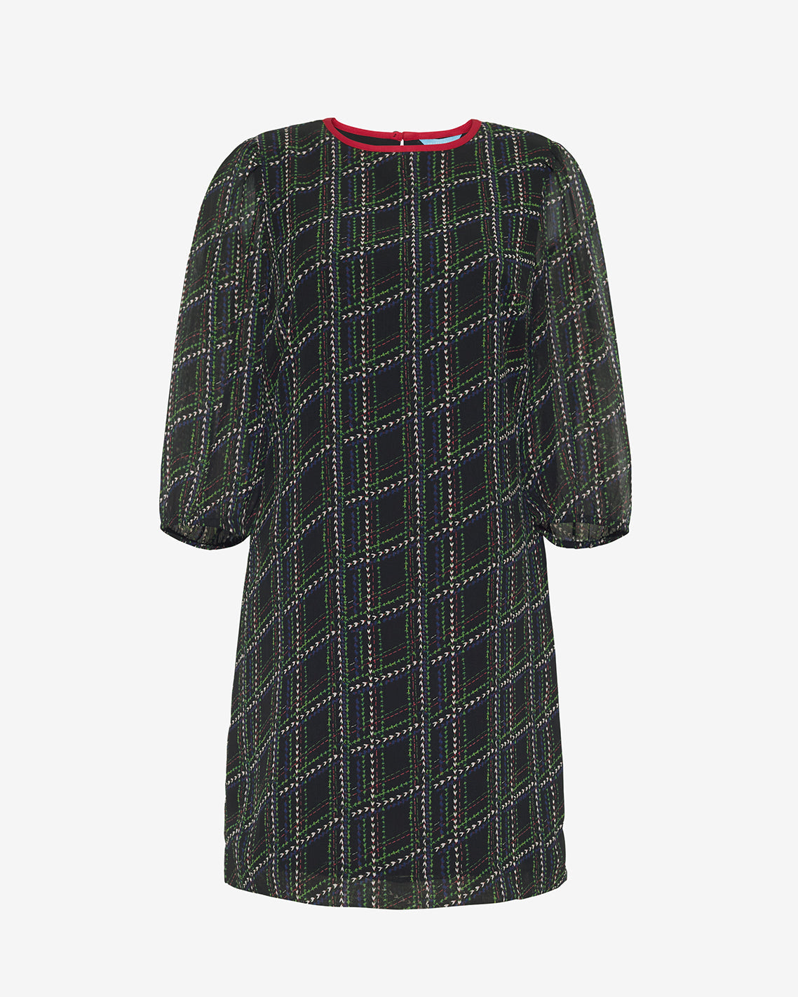 Draper James Dainty Check Ava Mini Dress in Dainty Check
