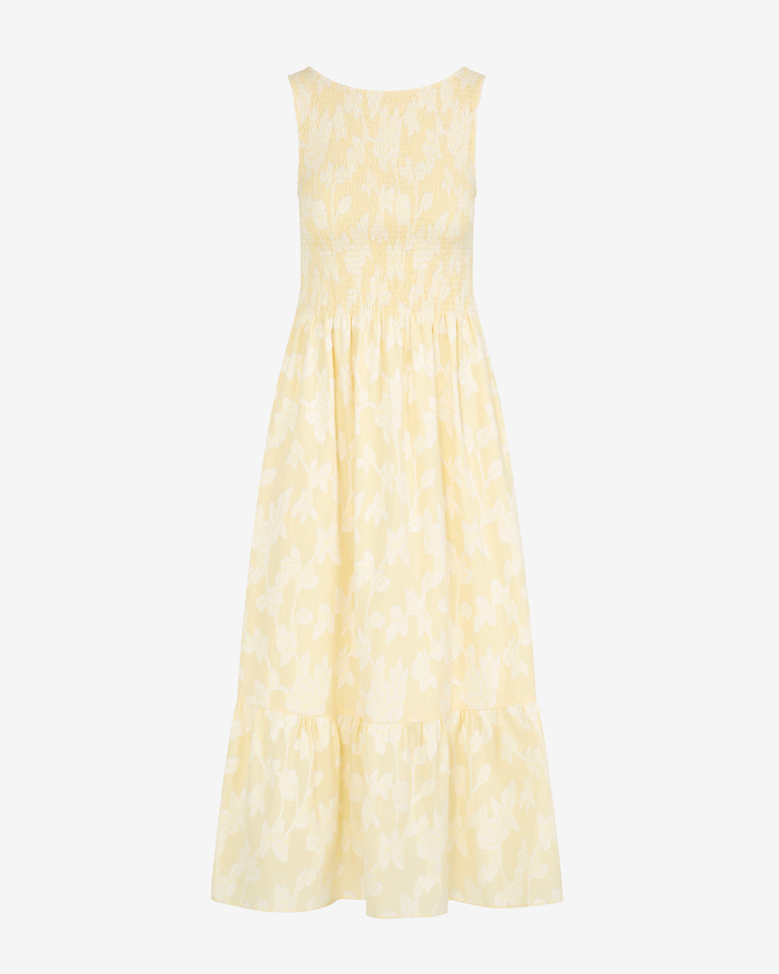 Draper James Yellow Wren Dress in Fil Coupe