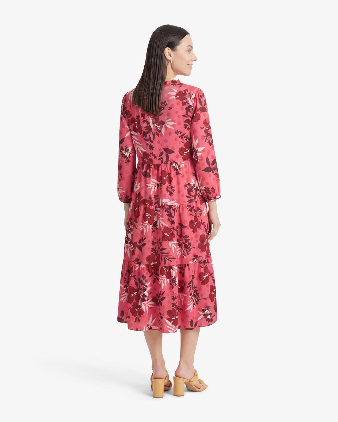 Draper James Spring Floral Katie Midi Dress in Spring Floral