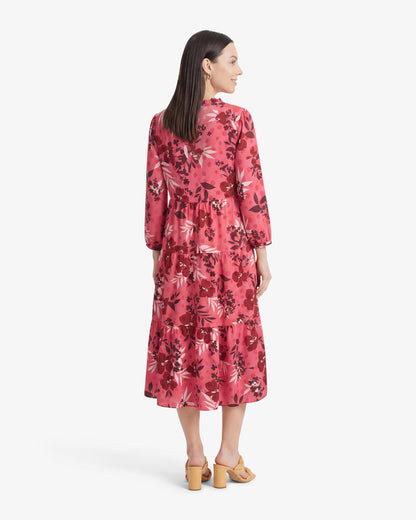 Draper James Spring Floral Katie Midi Dress in Spring Floral