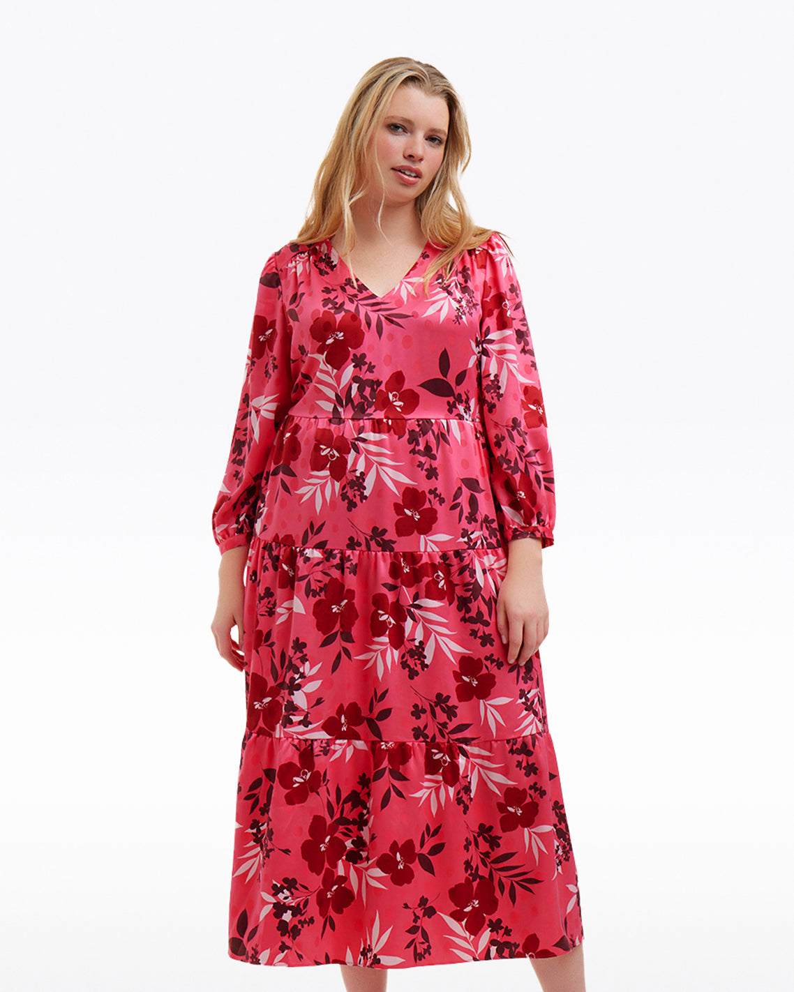 Draper James Spring Floral Katie Midi Dress in Spring Floral