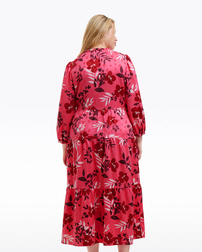 Draper James Spring Floral Katie Midi Dress in Spring Floral