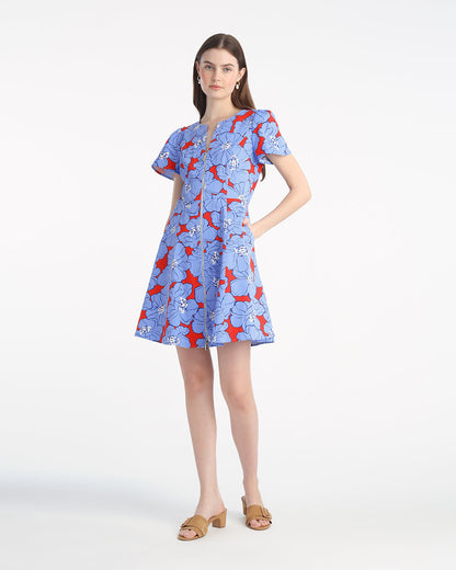 Draper James Floating Floral Mae Love Circle Mini Dress in Floating Floral