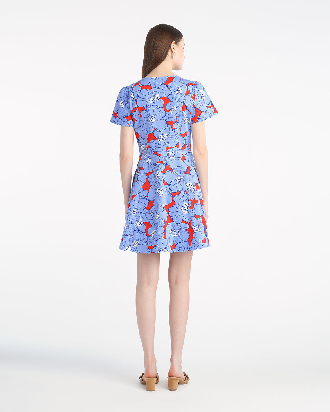 Draper James Floating Floral Mae Love Circle Mini Dress in Floating Floral