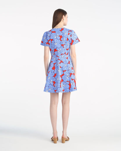 Draper James Floating Floral Mae Love Circle Mini Dress in Floating Floral