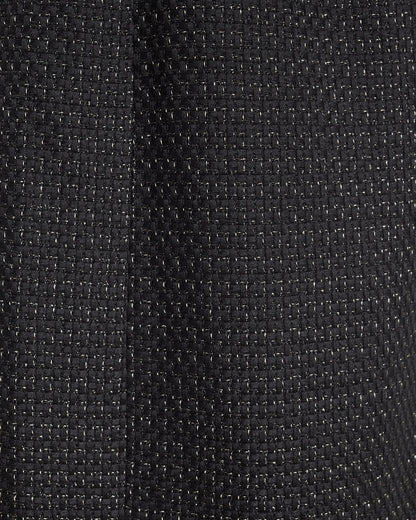 Draper James Black Sadie Belted Shift Dress in Tweed