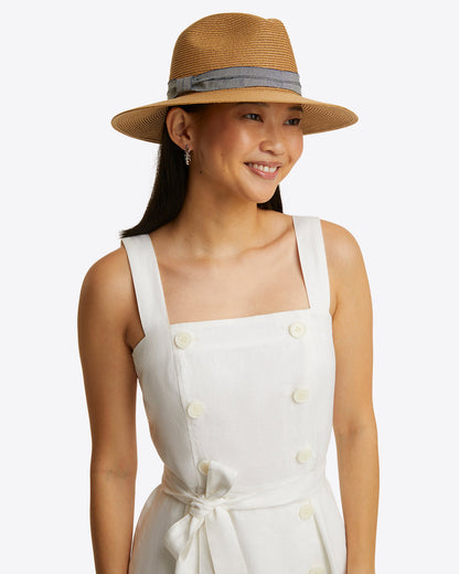 Draper James Magnolia White Kylie Love Circle Mini Dress in Linen