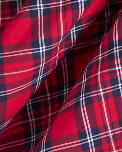 Draper James Angie Plaid Reba Midi Wrap Dress in Angie Plaid