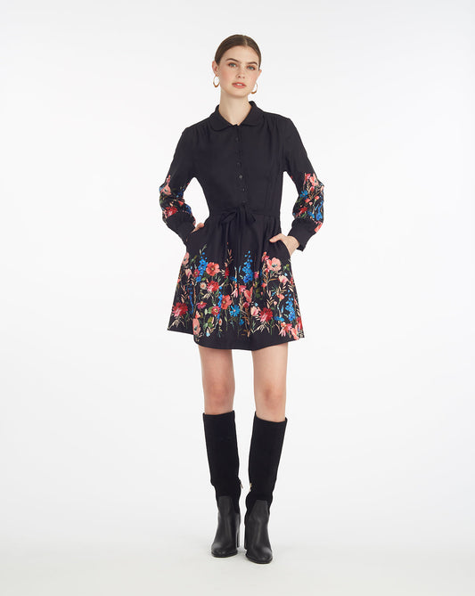 Draper James Moonlit Blooms Ellie Shirtdress in Moonlit Blooms