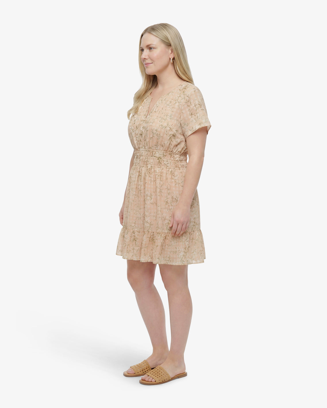 Draper James Floral Rattan Wilson Mini Dress in Floral Rattan