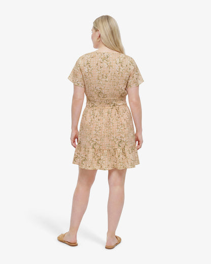 Draper James Floral Rattan Wilson Mini Dress in Floral Rattan