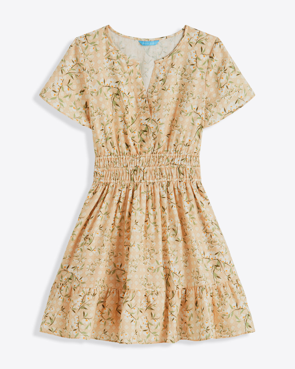 Draper James Floral Rattan Wilson Mini Dress in Floral Rattan
