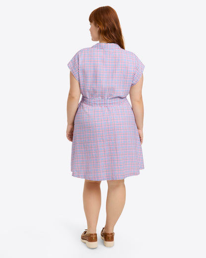 Draper James Stitched Grid Trisha Shirtdress in Stitched Grid