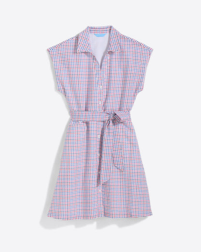 Draper James Stitched Grid Trisha Shirtdress in Stitched Grid