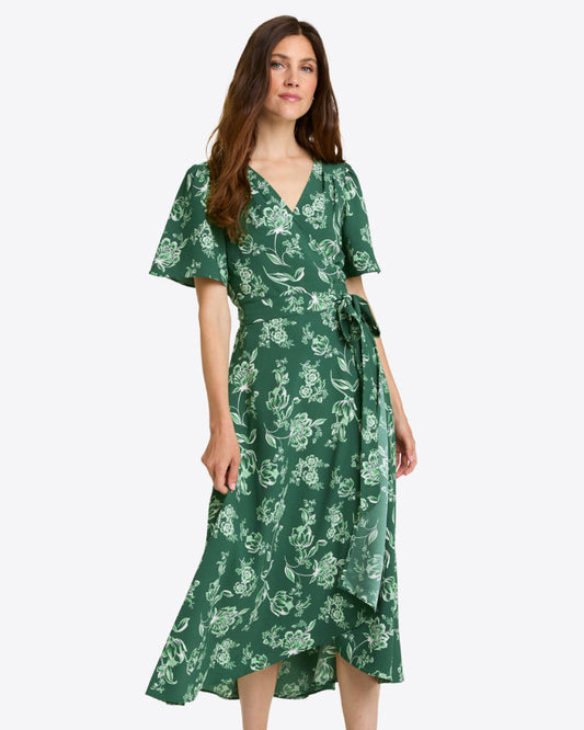 Draper James Magnolia Toile Gigi Wrap Dress | Women's Wrap Dresses by Draper James