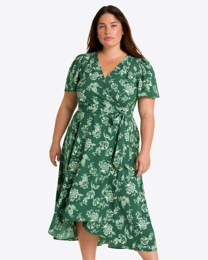 Draper James Magnolia Toile Gigi Wrap Dress | Women's Wrap Dresses by Draper James