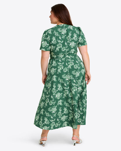 Draper James Magnolia Toile Gigi Wrap Dress | Women's Wrap Dresses by Draper James