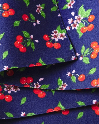Draper James Multicolor Cherry Blossom Reversible Table Runner