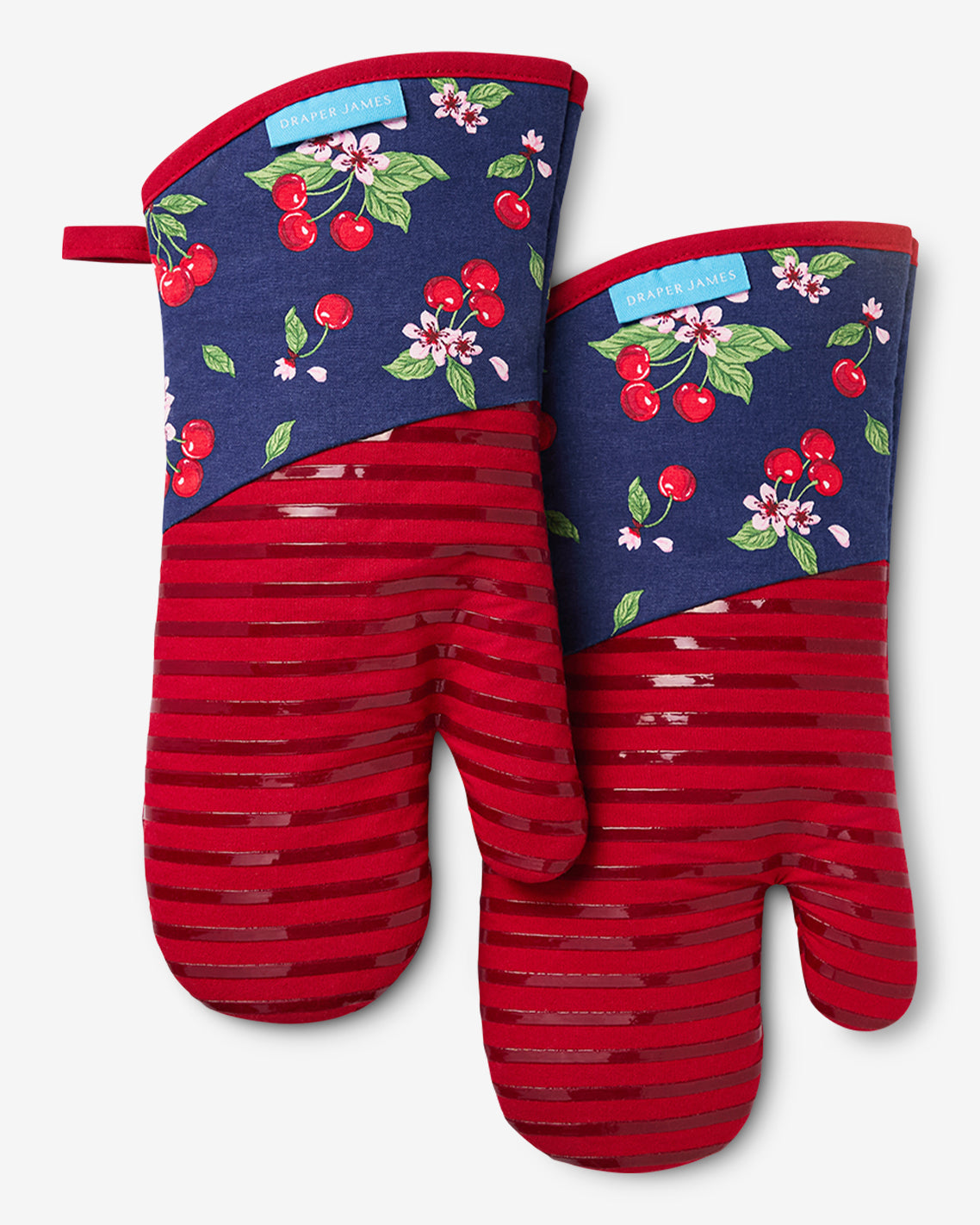 Draper James Multicolor Cherry Blossom Silicone Oven Mitt Set
