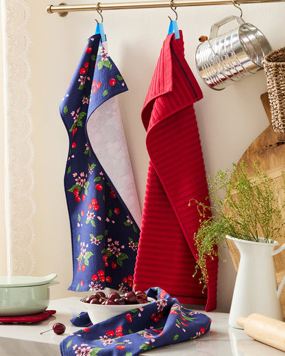 Draper James Multicolor Cherry Blossom Kitchen Towel Set