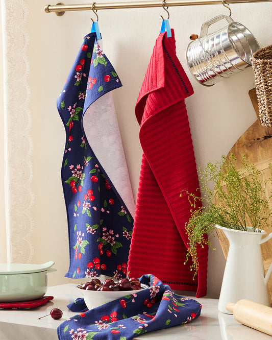 Draper James Multicolor Cherry Blossom Kitchen Towel Set
