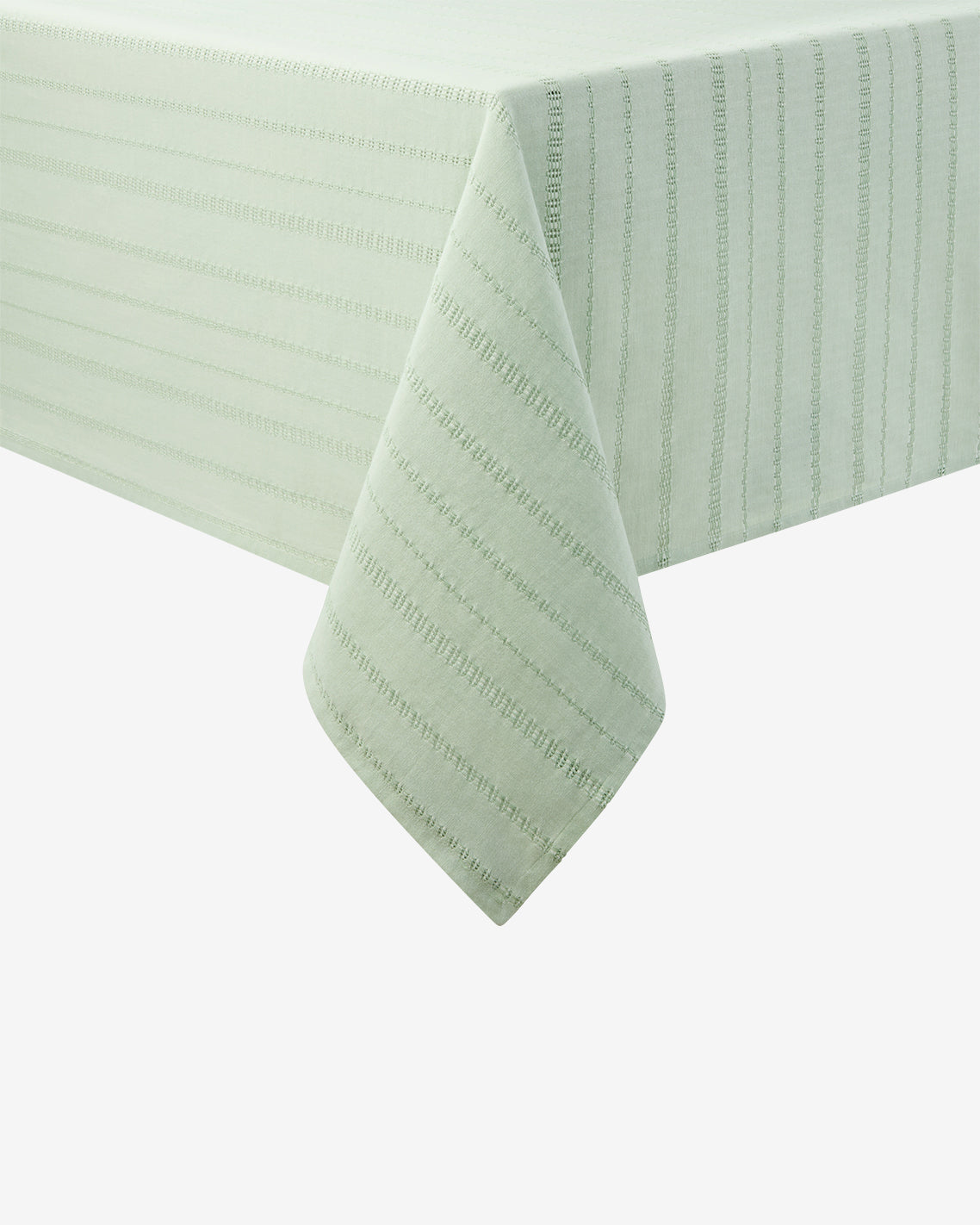 Draper James Green Woven Tablecloth in Sage Green 60x120