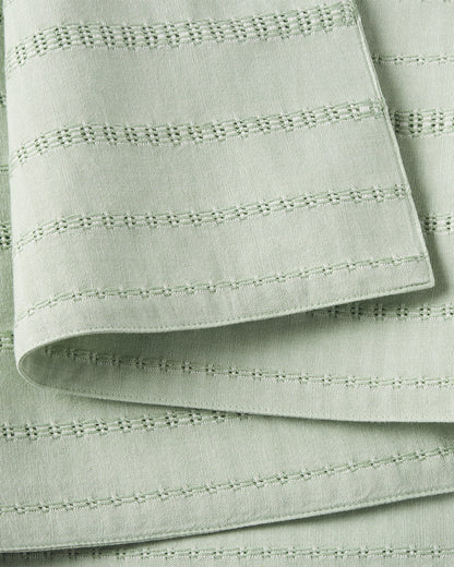 Draper James Green Woven Placemat Set in Sage Green