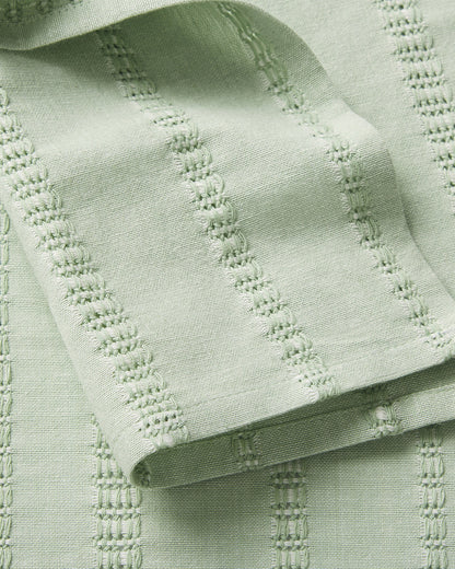 Draper James Green Woven Napkin Set in Sage Green