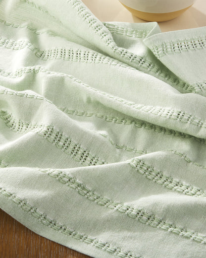Draper James Green Woven Napkin Set in Sage Green
