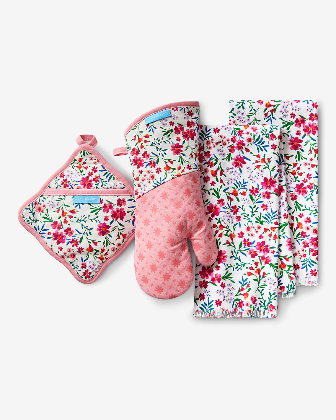 Draper James Pink Multi Pink Field Flowers Kitchen Set