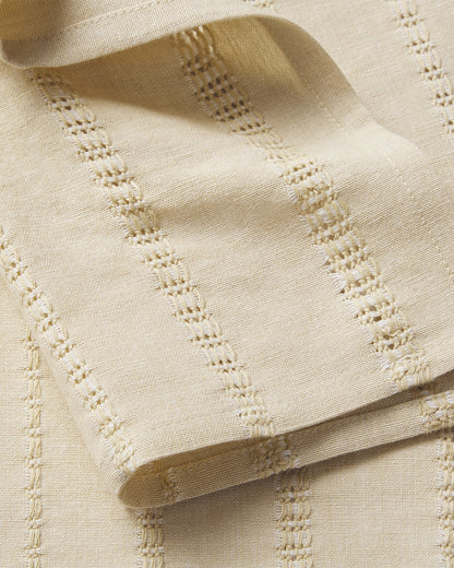 Draper James Natural Woven Tablecloth in Natural 60x120