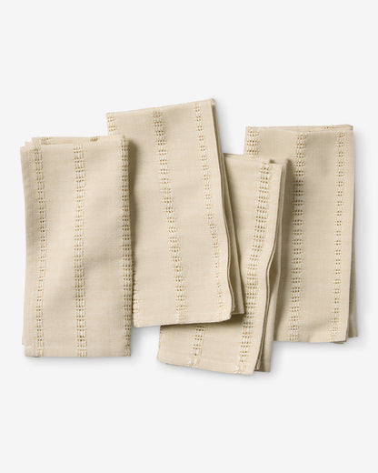 Draper James Natural Woven Napkin Set in Natural
