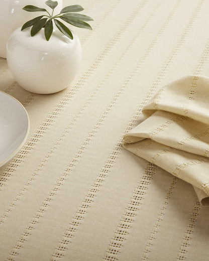 Draper James Natural Woven Tablecloth in Natural 60x84