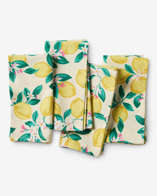 Draper James Multicolor Lemon Blossom Napkin Set