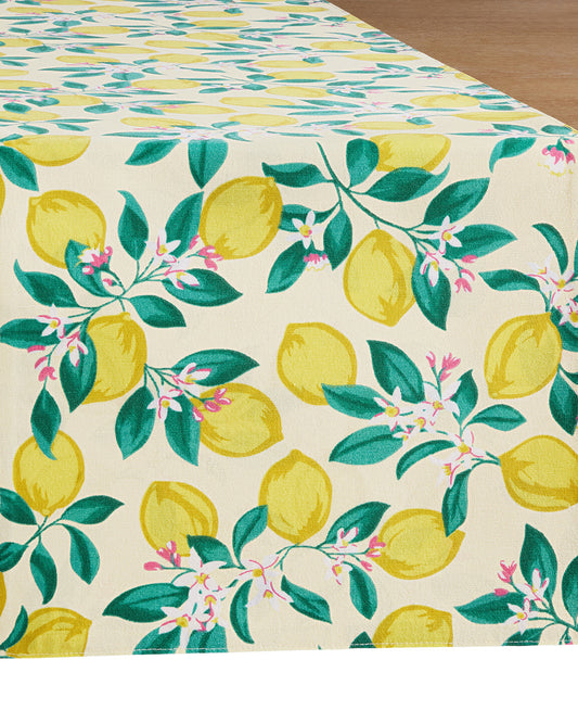 Draper James Multicolor Lemon Blossom Reversible Table Runner